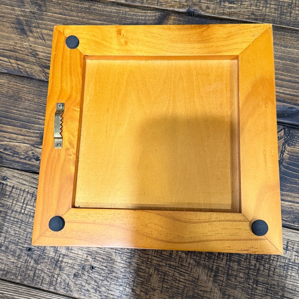 Colorful Rooster Ceramic Tile Trivet with Wooden Frame - Picture 2 of 3